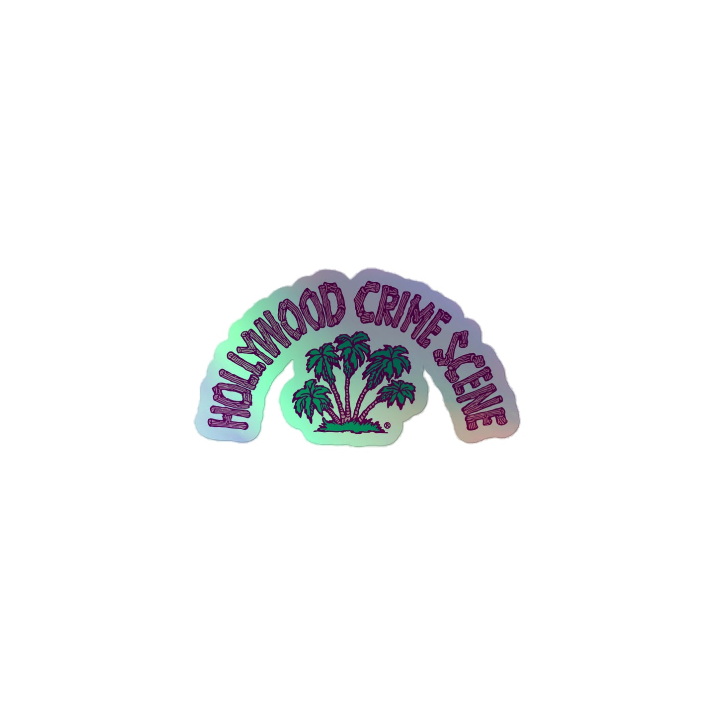 Holographic Camp Sticker