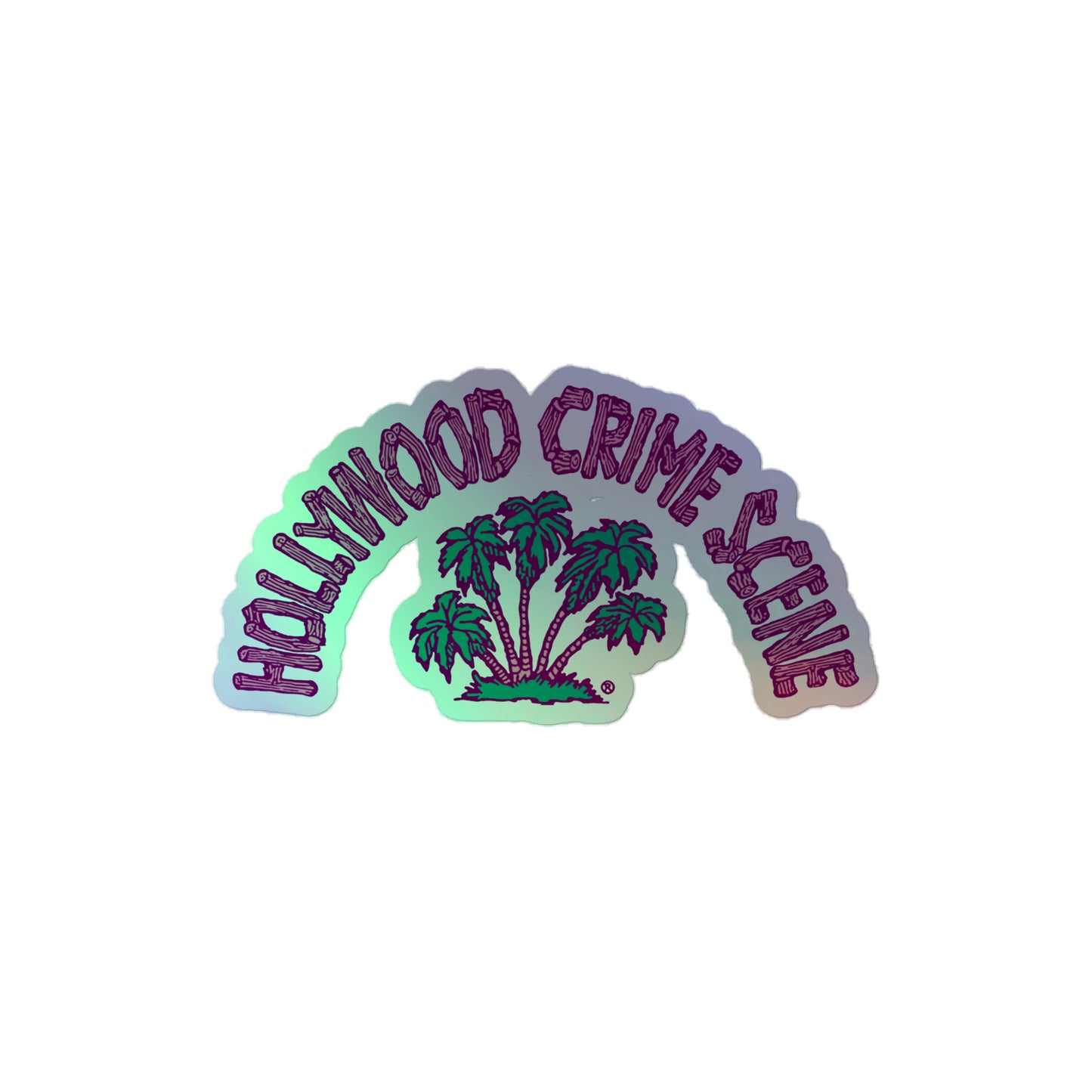 Holographic Camp Sticker