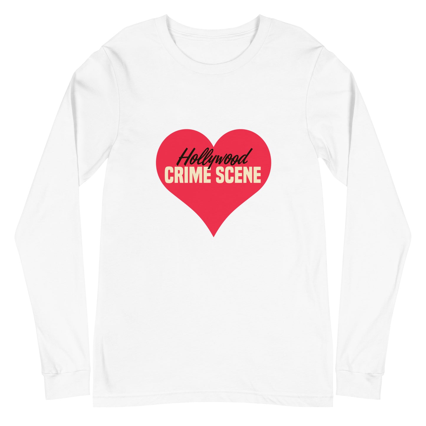 long sleeve heart logo tee